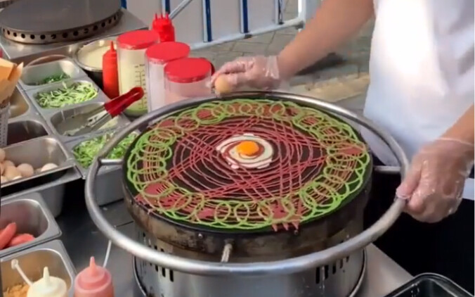 Mixed-grain crepe