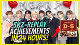 Stray Kids SKZ REPLAY Achievements in 24 Hours