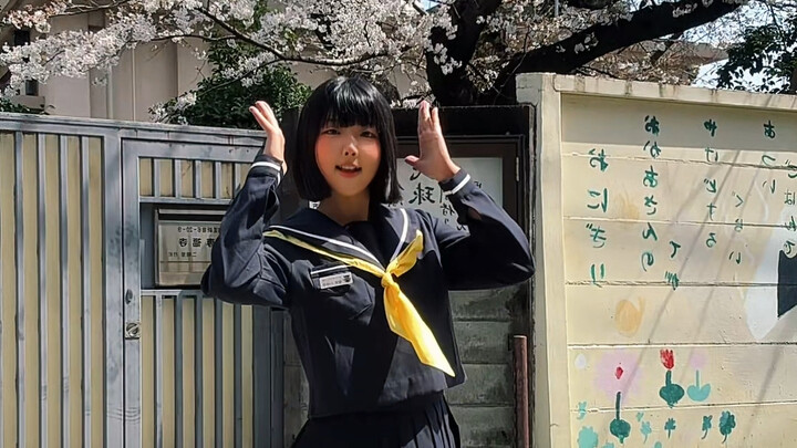 点进来看黑皮jk在新宿樱花树下跳我是大哥大！