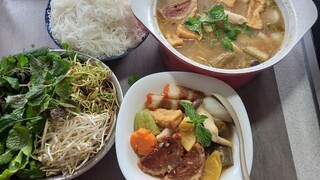 cách nấu lẩu mắm chay.không khác gì lẩu mặn.