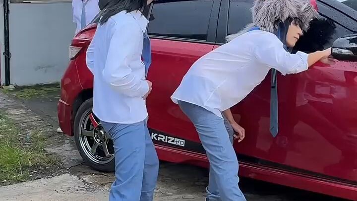COSPLAY ANIME| Jailin mobil temen