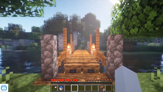 hướng dẫn cách xây cầu cực đẹp trong minecraft #game