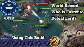 Fastest Mage To Solo Kill Lord World Record (Mobile Legends)