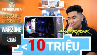 Pc Gaming Dưới 10Tr,i3 9100f + GTX 1050Ti,CSGO 200FPS, Cân LMHT,FO4, COD Warzone, Cyperpunk 2077 !!!