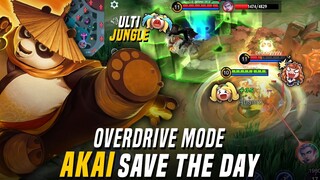 TERIZLA Ulti Jungle😭!! | AKAI Save the Day!! | Overdrive Mode Mobile Legends: Bang Bang