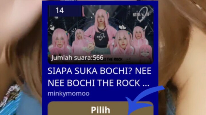 Jangan lupa vote minkymomo di #KontesKreator2023 ya