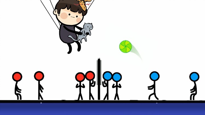 [Shady Morals] Cat Parachutist Plays Volleyball