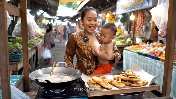 Sandal krispi sambil netekin