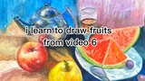 i learn to draw fruits from video 6