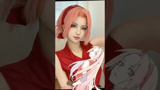 Kunoichis cosplay timeskip Cantando🥰#Sarada#himawari#sumire#Sakura#Hinata#Aida# Naruto y boruto