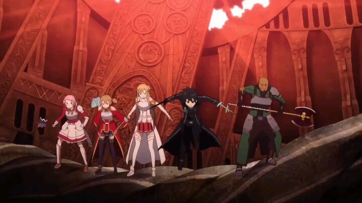 sword art online                             the last fight together