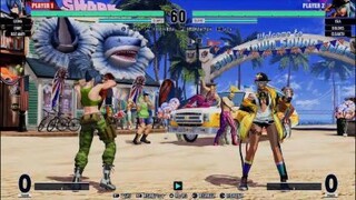 KOF15　拳皇vs覇者　レオナvsイスラ　冷静すぎるレオナ