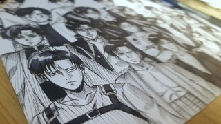 Drawing LEVI in 20 different anime/manga styles (Attack on Titan)