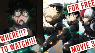 Where To Watch The My Hero Academia World Hero Mission Movie Online For Free!!!