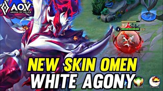 AOV : NEW SKIN OMEN WHITE AGONY GAMEPLAY - ARENA OF VALOR LIÊNQUÂNMOBILE ROV