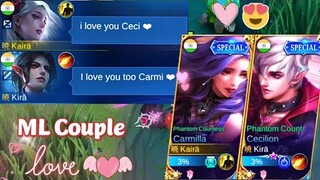 CARMI X CECI LOVERS GAMEPLAY😍❤️ML COUPLE🌸(≧◡≦) EP 11