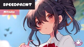 SPEEDPAINT_Kimi No Nawa_Mitsuha