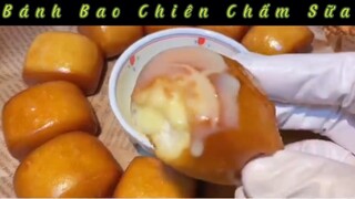 Bánh Bao Chiên Chấm Sữa, Khoai Lang Nướng Phomai & Cơm Trộn 10s #nauankhongkho