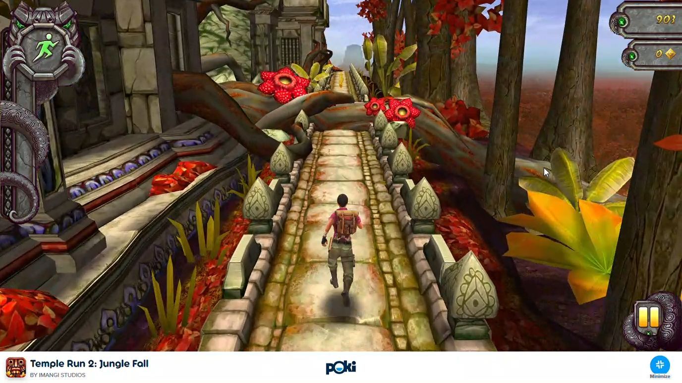 TEMPLE RUN 2_ JUNGLE FALL - Play Temple Run 2_ Jungle Fall on Poki