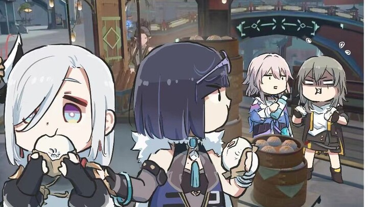 【心脏弱真君】夜兰：那个灰毛怎么感觉笨笨的？申鹤你干嘛~