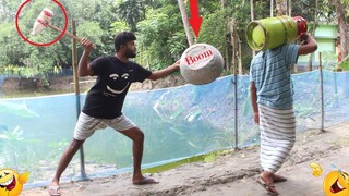 Big Drum Aluminium Hit เล่นตลก ! ด้วยปฏิกิริยาสาธารณะ Best Awesome Prank 2021 พยายามอย่าหัวเราะ