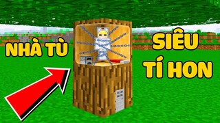 TÔ GÀ THỬ THÁCH 24H THOÁT KHỎI NHÀ TÙ SIÊU TÍ HON TRONG MINECRAFT*TÔ GÀ BỊ KẸT TRONG NHÀ TÙ SIÊU NHỎ