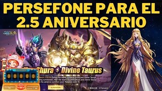 TAURO DIVINO Y SHURA SAPURI TEMATICA DE INVOCACION: NO HAY PERSEFONE, EVENTO QUE NOS DA 18 GEMAS