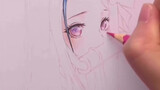 [Gambar]Menggambar Kamado Nezuko Dengan Pensil Warna