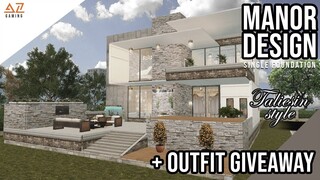 LifeAfter: SINGLE MANOR - Modern Style Taliesin | Manor Design | Tutorial + OUTFIT GIVEAWAY