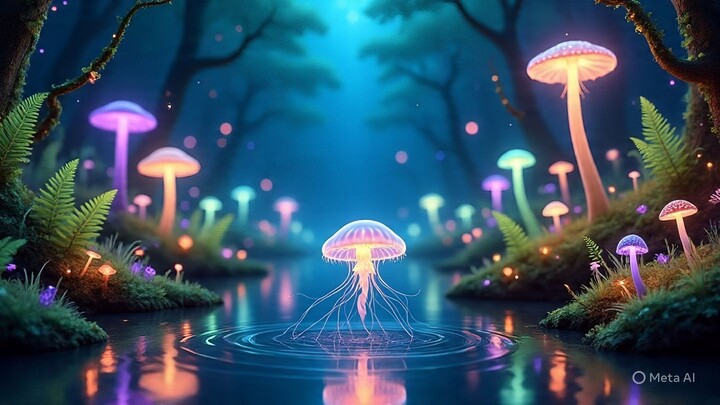 Jelly Fish On The Deepwater