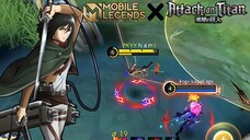 Review Skin Fanny - Mikasa Ackerman, Gila! Skinnya Keren Banget!😍 - Mobile Legends