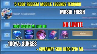 BURUAN! 5 KODE REDEEM ML TERBARU KODE REDEEM MOBILE LEGENDS HARI INI UPDATE JANUARI 2024