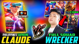 PHILIPPINES SUPREME CLAUDE vs. FULL TEAM WRECKER (FTSM) ~ MOBILE LEGENDS