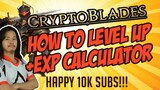 Cryptoblades - Free EXP Calculator + Level Up Gas Tipid Tip