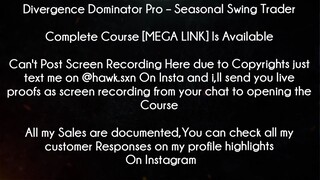 Divergence Dominator Pro Course Seasonal Swing Trader Download