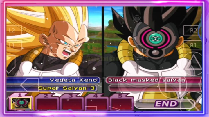 Vegeta XENO SSJ 3 VS Black Masked Saiyan - DB MOD ANDROID GAMEPLAY