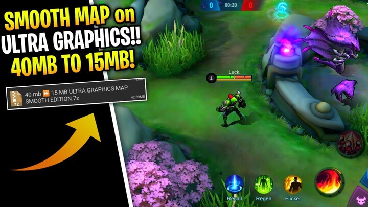 Ultra Graphics Map but Smooth! (Purple Fire & Waterfalls) Smooth Map Config ML - Mobile Legends
