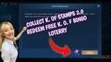 How to get more K. O. F Stamps 2.0 redeem free Bingo Lottery in Mobile Legends