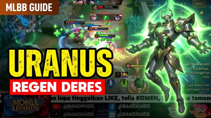 REGEN GAK NGOTAK! URANUS FULL DARAH TERUS MESKI DI-GANK. MLBB