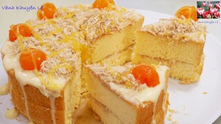 Cách làm BÁNH BÔNG LAN CHÀ BÔNG TRỨNG MUỐI PHÔ MAI, làm Sốt Phô Mai & Sốt Trứng Muối by Vanh Khuyen