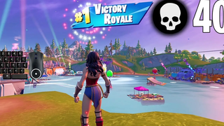 40 Elimination Solo vs Squads ชนะการเล่นเกมเต็มรูปแบบ Season 3 (แป้นพิมพ์ Fortnite PC)