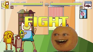 AN Mugen Request #1668: Finn, Jake & Rigby VS Mordecai & Annoying Orange