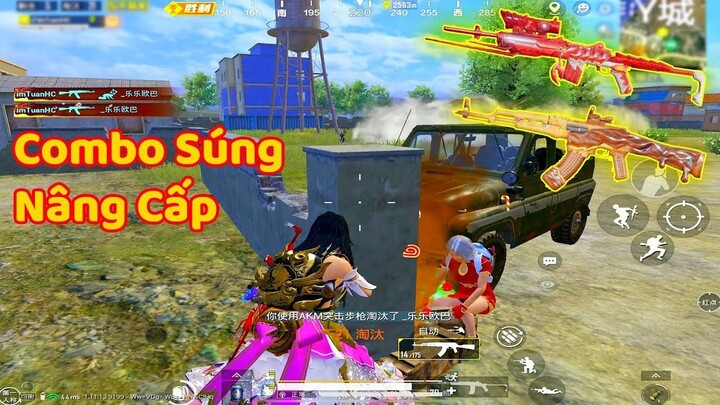 PUBG Mobile _ Review Combo Súng Nâng Cấp - AKM Socola vs Mini14 Tôm Hùm