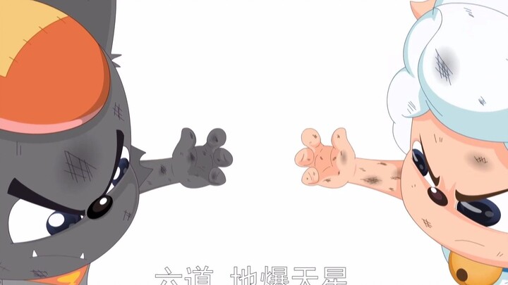 当喜羊羊甩起忍术时。