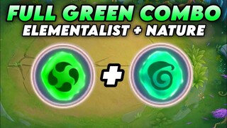 FULL GREEN COMBO ELEMENTALIST + NATURE SPIRIT.!! MAGIC CHESS MOBILE LEGENDS