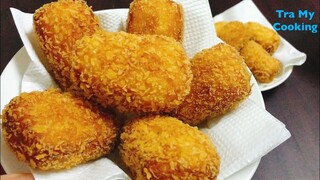 Cách làm KHOAI TÂY PHÔ MAI CHIÊN XÙ giòn, ngon, béo ngậy | Tra My Cooking