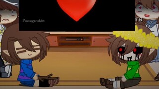 keluarga frisk undertale dan keluarga chara merenungkan anak-anak mereka