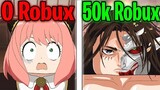 Spending $50,000 Robux on Anime Games (ROBLOX)