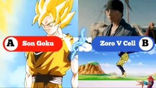 Main Game Jadul - Goku VS Zoro VS Cell.