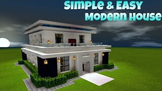 Minecraft: How To Build Simple & Easy Modern House | House Tutorial #1